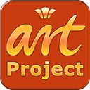 artproject.info, app logo design, website app logo, painting app logo, gallery app logo, famous app logo, art app logo